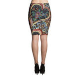 Love Love Love Sublimation Cut & Sew Pencil Skirts