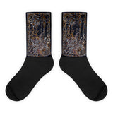 Night Song Black foot socks