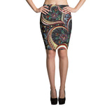 Love Love Love Sublimation Cut & Sew Pencil Skirts